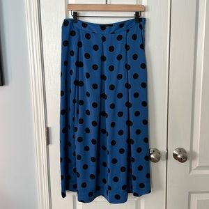 Who What Wear Polka Dot Midi Skirt - Size 8